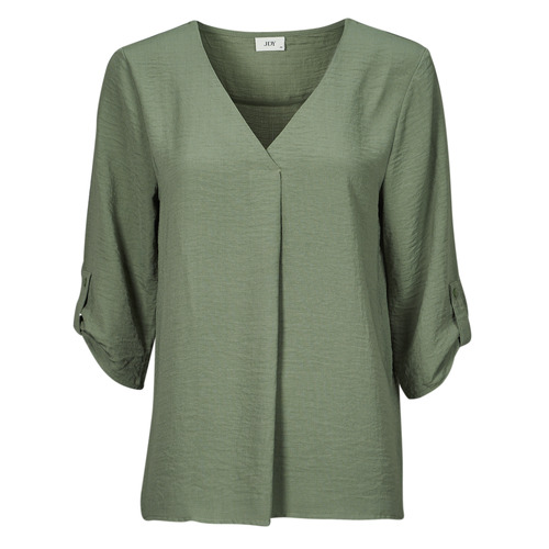 Kleidung Damen Tops / Blusen JDY JDYDIVYA 3/4 TOP WVN Khaki