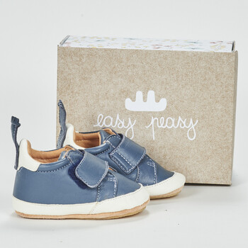 Schuhe Kinder Babyschuhe Easy Peasy MY BLUBLU BASKET VELCRO Blau