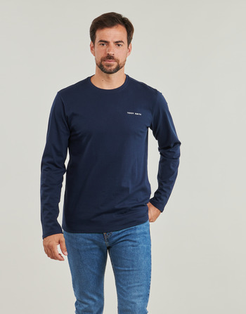 Kleidung Herren Langarmshirts Teddy Smith THE-TEE 2 ML Marineblau