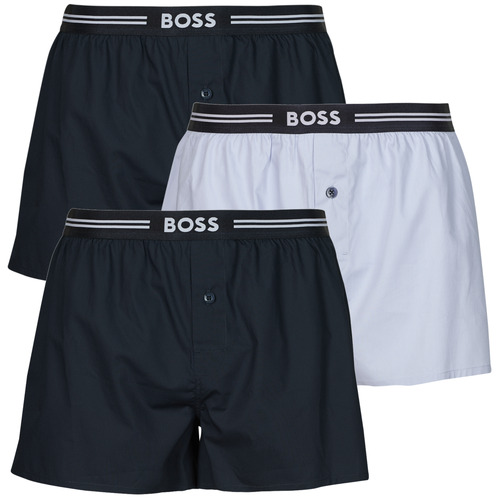 Unterwäsche Herren Boxershorts BOSS 3P Woven Boxer Blau