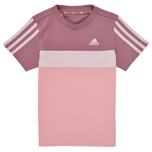 Kleidung Mädchen T-Shirts Adidas Sportswear Tiberio 3-Stripes Colorblock Cotton T-Shirt  