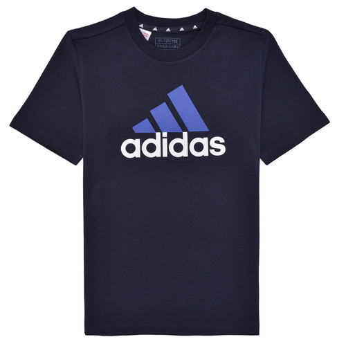 Kleidung Jungen T-Shirts Adidas Sportswear Essentials Two-Color Big Logo Cotton T-Shirt Marineblau