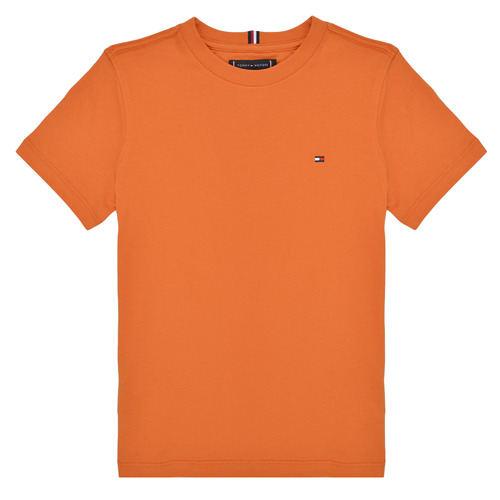 Kleidung Jungen T-Shirts Tommy Hilfiger ESSENTIAL COTTON REG TEE S/S Orange