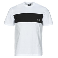 Kleidung Herren T-Shirts Emporio Armani EA7 ATHLETIC COLORBLOCK TSHIRT Weiß