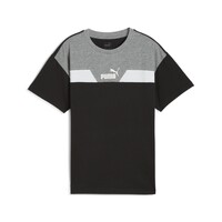 Kleidung Jungen T-Shirts Puma POWER COLORBLOCK TEE Weiß