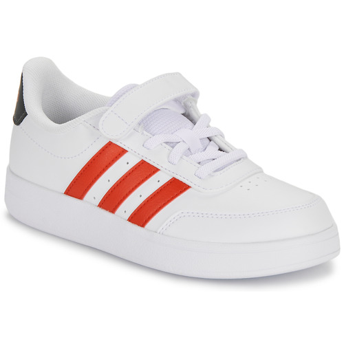 Schuhe Kinder Sneaker Low Adidas Sportswear BREAKNET 2.0 EL C Weiß / Rot