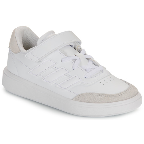 Schuhe Kinder Sneaker Low Adidas Sportswear COURTBLOCK EL C Weiß / Beige