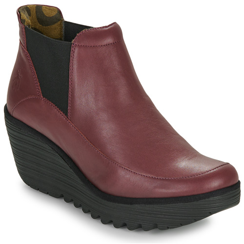 Schuhe Damen Low Boots Fly London YOFI Bordeaux