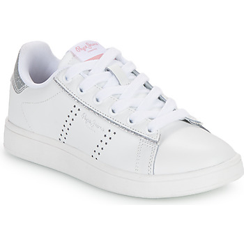 Schuhe Mädchen Sneaker Low Pepe jeans PLAYER GLOW G Weiß / Silber