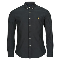 Kleidung Herren Langärmelige Hemden Polo Ralph Lauren CHEMISE AJUSTEE SLIM FIT EN OXFORD LEGER Golden