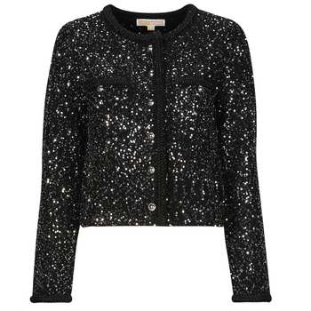 Vêtements Femme Gilets / Cardigans MICHAEL Michael Kors SEQUIN PKT SNAP JKT 