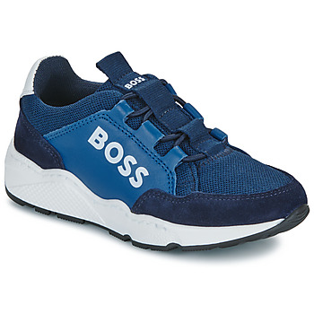 Schuhe Jungen Sneaker Low BOSS J51314/86P Marineblau / Blau