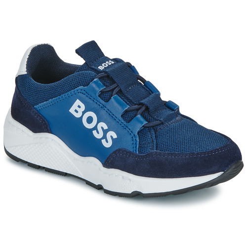 Schuhe Jungen Sneaker Low BOSS J51314/86P Marineblau / Blau