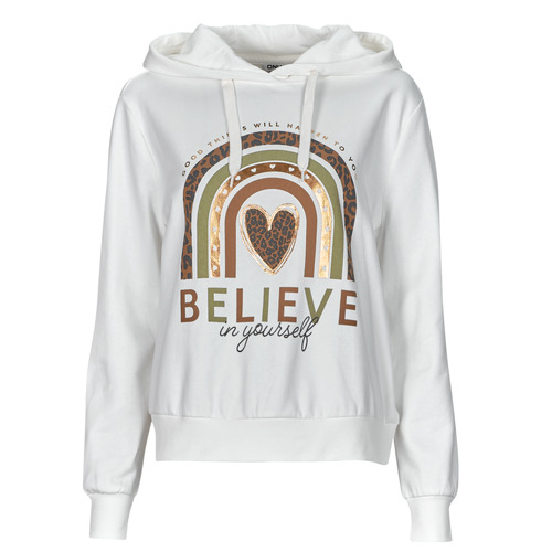 Kleidung Damen Sweatshirts Only ONLMAIA Weiß