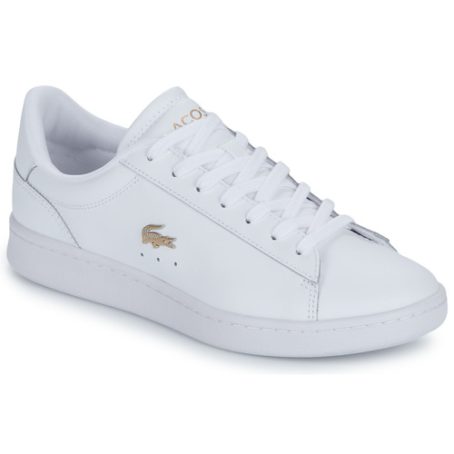 Schuhe Damen Sneaker Low Lacoste CARNABY Weiß / Golden