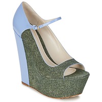 Schuhe Damen Pumps John Galliano S54261 Blau