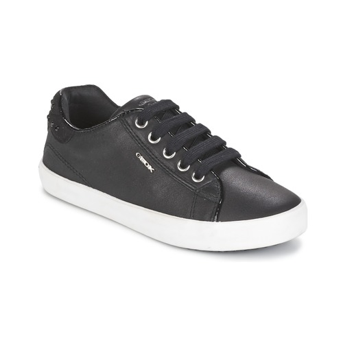 Schuhe Mädchen Sneaker Low Geox KIWI GIRL Schwarz