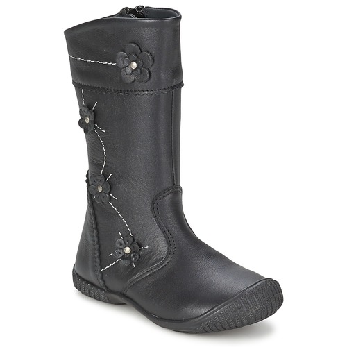 Chaussures Fille Bottes ville Citrouille et Compagnie AMATIS Noir