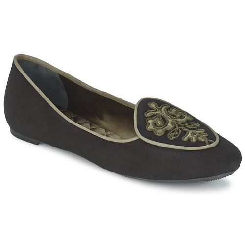 Chaussures Femme Ballerines / babies Etro 3059 Noir / Kaki