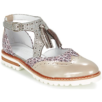 Scarpe Donna Derby Regard ROAXO Beige / Argento