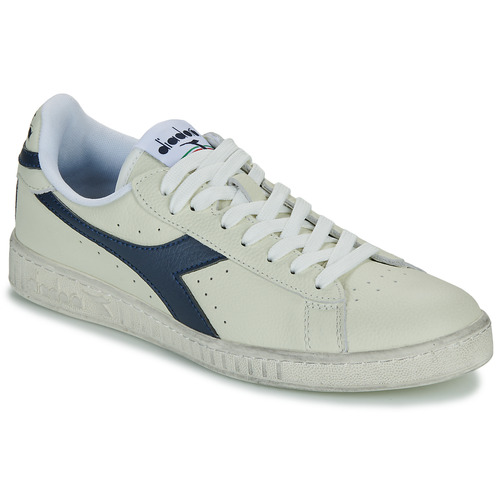 Schuhe Sneaker Low Diadora GAME L LOW WAXED Weiß / Blau