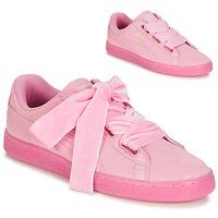 Chaussures Femme Baskets basses Puma SUEDE HEART RESET WN'S Rose