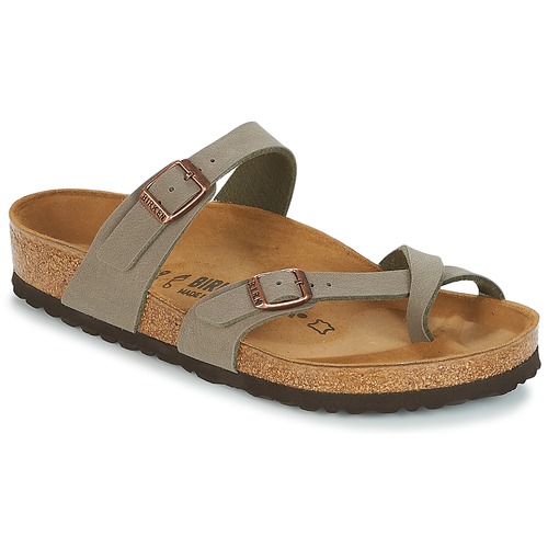 Schuhe Pantoffel Birkenstock MAYARI Grau