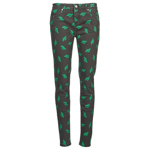 Vêtements Femme Jeans slim American Retro TINA Noir / Vert