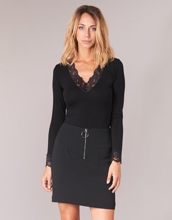 Vêtements Femme T-shirts manches longues Morgan TRACY Noir