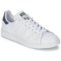 Chaussures Baskets basses adidas Originals STAN SMITH Blanc / bleu