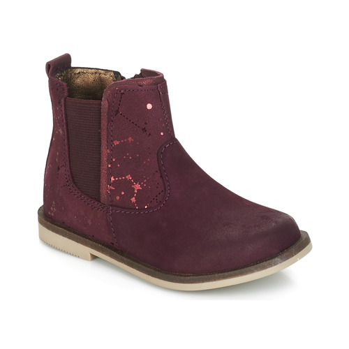 Schuhe Mädchen Boots Kickers MOON Bordeaux