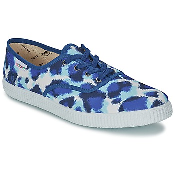 Scarpe Donna Sneakers basse Victoria INGLESA ESTAMP HUELLA TIGRE Blu