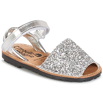 Scarpe Bambina Sandali Citrouille et Compagnie SQUOUBEL Argento