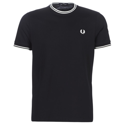 衣服 男士 短袖体恤 Fred Perry TWIN TIPPED T-SHIRT 黑色