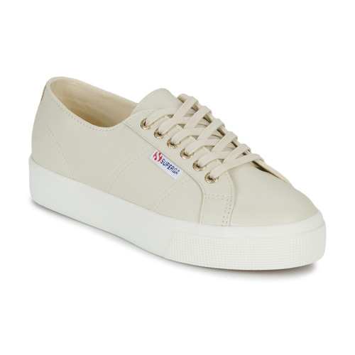 鞋子 女士 球鞋基本款 Superga 2730 NAPPA 米色