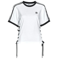 衣服 女士 短袖体恤 Adidas Originals 阿迪达斯三叶草 LACED TEE 白色