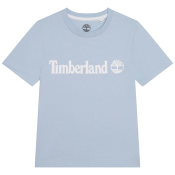 衣服 男孩 短袖体恤 Timberland 添柏岚 T25T77 蓝色 / 米色