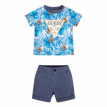 衣服 男孩 女士套装 Guess SET SL T SHIRT SHORTS 多彩