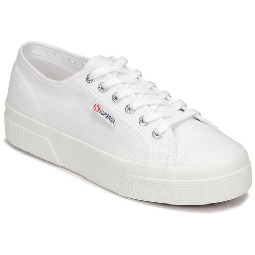 鞋子 女士 球鞋基本款 Superga 2740 COTON PLATFORM 白色