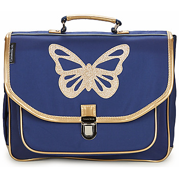 CARAMEL & CIE CARTABLE 38 CM PAPILLON BLEU