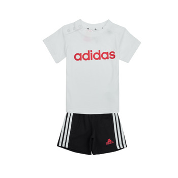 衣服 男孩 厚套装 Adidas Sportswear I LIN CO T SET 白色