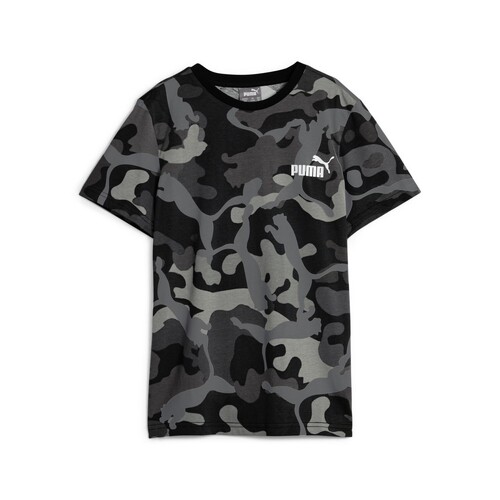 衣服 男孩 短袖体恤 Puma 彪马 ESS+ CAMO TEE B 黑色