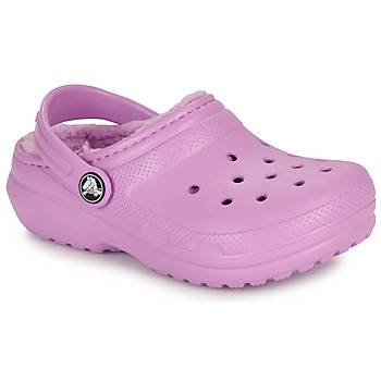 鞋子 女孩 洞洞鞋/圆头拖鞋 crocs 卡骆驰 Classic Lined Clog K 玫瑰色