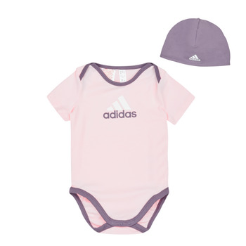 衣服 女孩 睡衣/睡裙 Adidas Sportswear GIFT SET 玫瑰色 / 紫罗兰