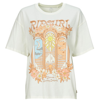 衣服 女士 短袖体恤 Rip Curl 里普柯尔 TROPICAL TOUR HERTIAGE TEE 米色