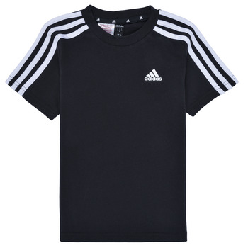 衣服 儿童 短袖体恤 Adidas Sportswear LK 3S CO TEE 黑色 / 白色