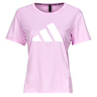 衣服 女士 短袖体恤 adidas Performance 阿迪达斯运动训练 RUN IT TEE 紫罗兰