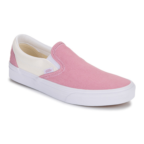 鞋子 女士 平底鞋 Vans 范斯 Classic Slip-On JOYFUL DENIM LIGHT PINK 玫瑰色