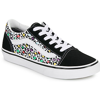 鞋子 女孩 球鞋基本款 Vans 范斯 JN Old Skool ANIMAL POP BLACK/MULTI 黑色 / 多彩