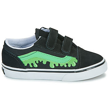 Vans 范斯 Old Skool V GLOW SLIME BLACK/GREEN